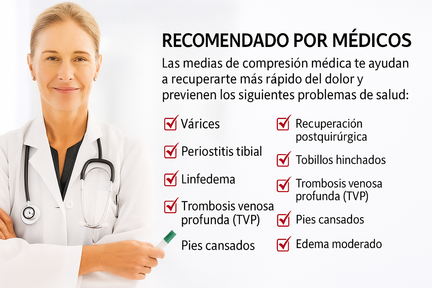 🔥 Compresión Premium | Alivio para Várices y Piernas Cansadas