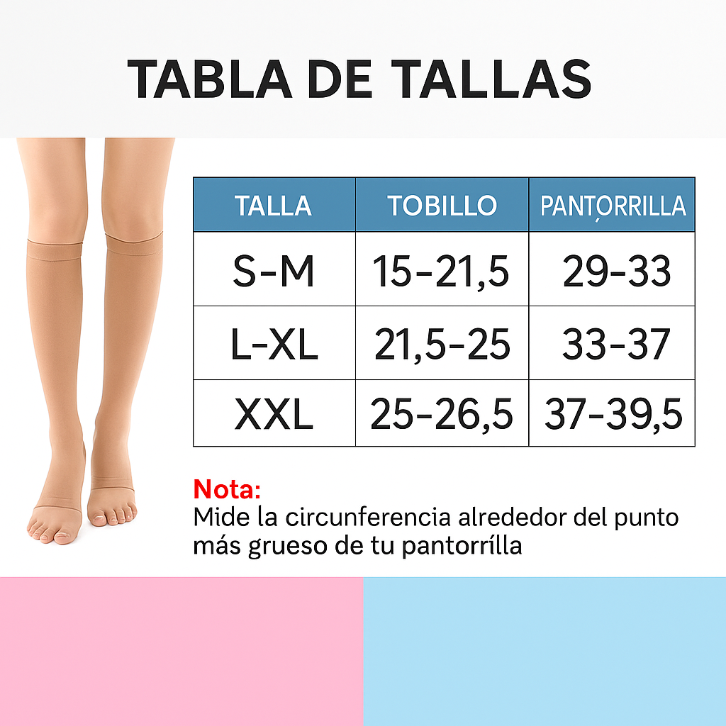 🔥 Compresión Premium | Alivio para Várices y Piernas Cansadas