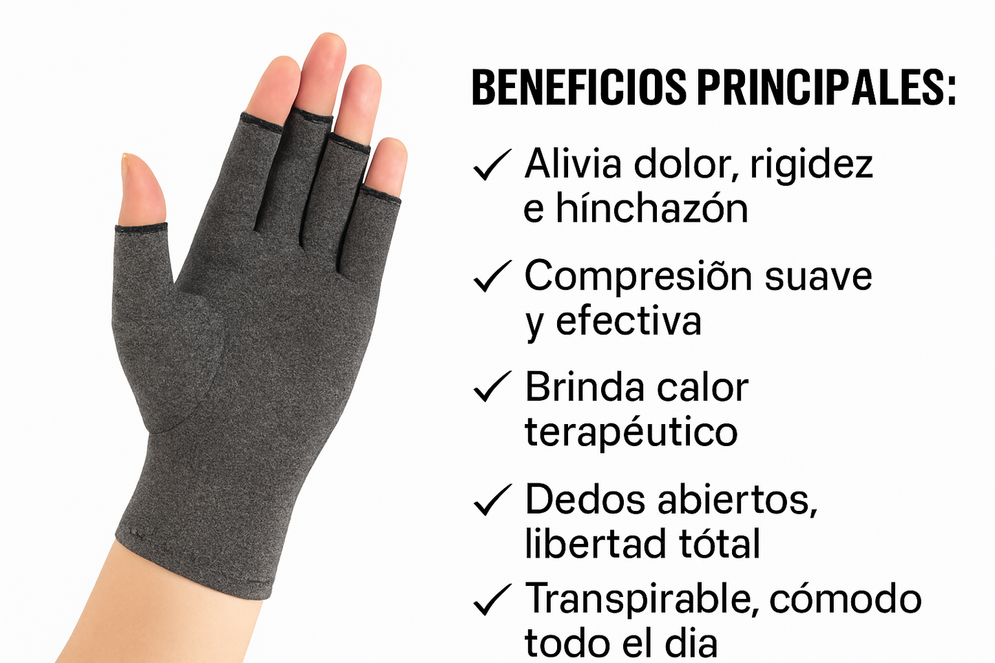 Guantes de Compresión para Artritis – Alivio de Dolor, Rigidez y Articulaciones