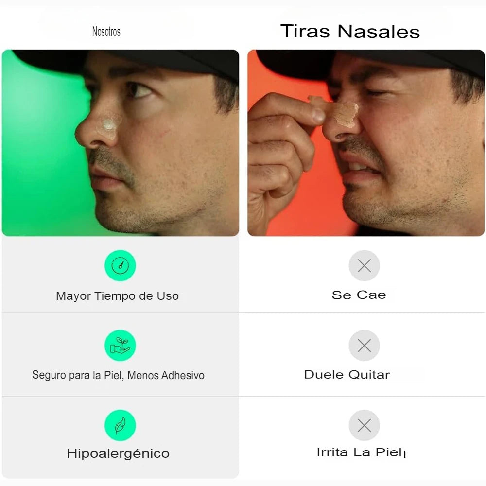 "✨ Tiras Nasales Magnéticas Antironquidos – Respira Mejor 😌 Duerme Mejor 😴"
