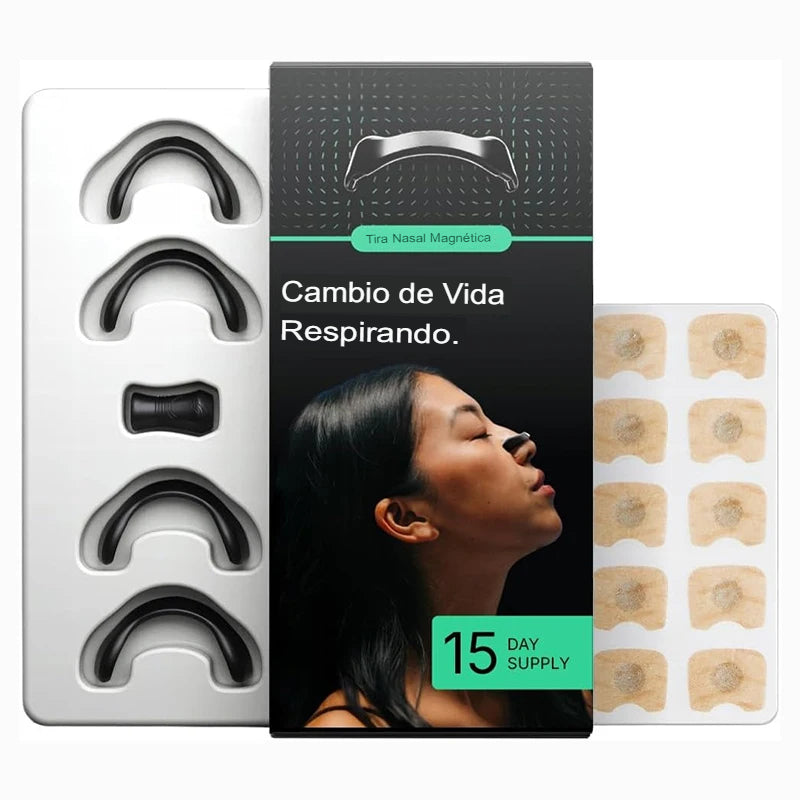 "✨ Tiras Nasales Magnéticas Antironquidos – Respira Mejor 😌 Duerme Mejor 😴"