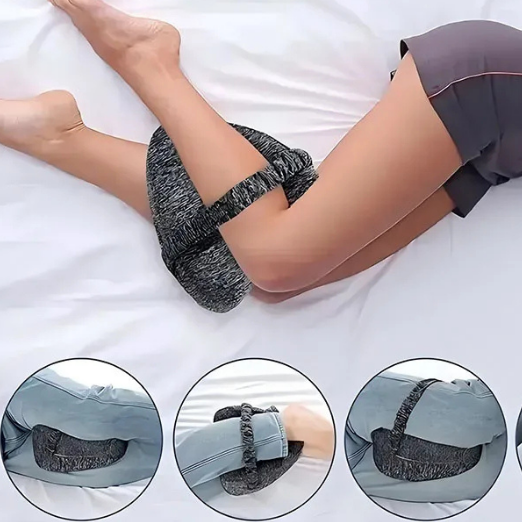 🔥“Cojín Ergonómico para Piernas – Duerme cómodo, sin dolor de espalda, cadera ni ciática.”