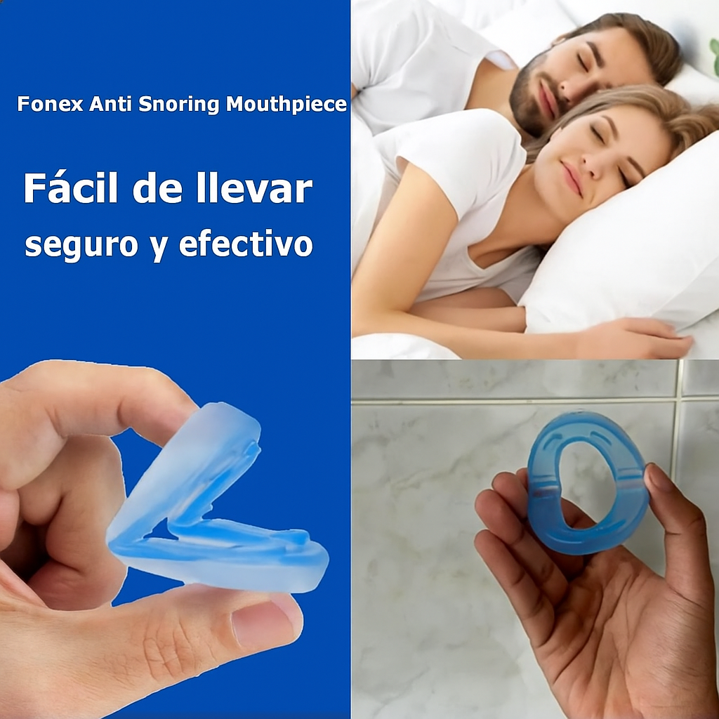 "✨ CalmBlue es el protector bucal 2 en 1 que reduce los ronquidos y previene el bruxismo mientras duermes. Más silencio, más comodidad, un sueño más profundo.