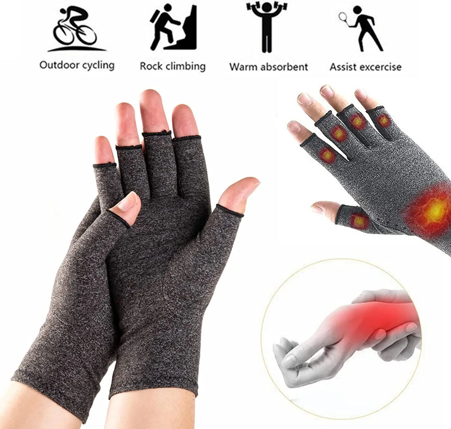 Guantes de Compresión para Artritis – Alivio de Dolor, Rigidez y Articulaciones